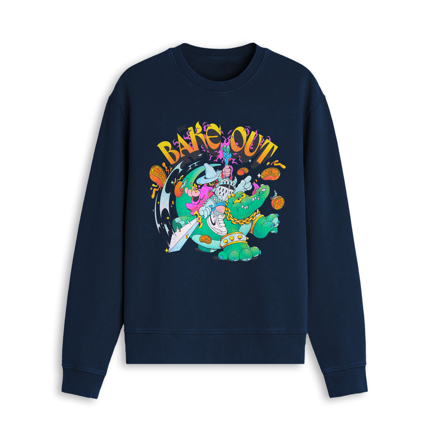 BAKE OUT CREWNECK - NAVY