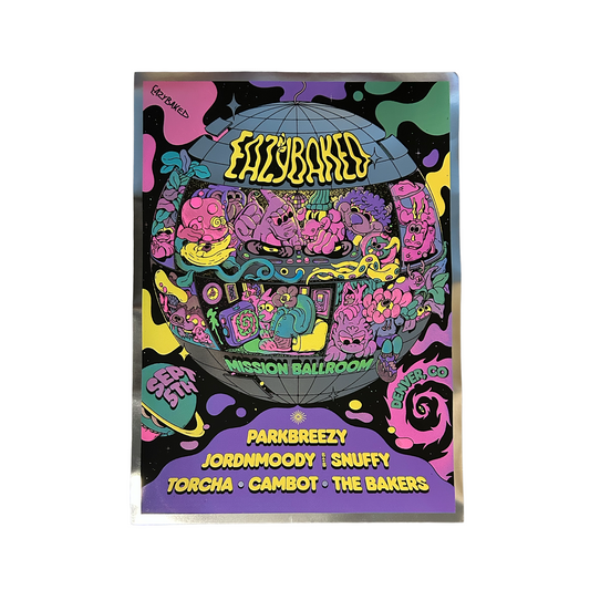 AUTOGRAPHED MISSION SHOW 18" x 24" Screen Printed Poster in FOIL GLOW
