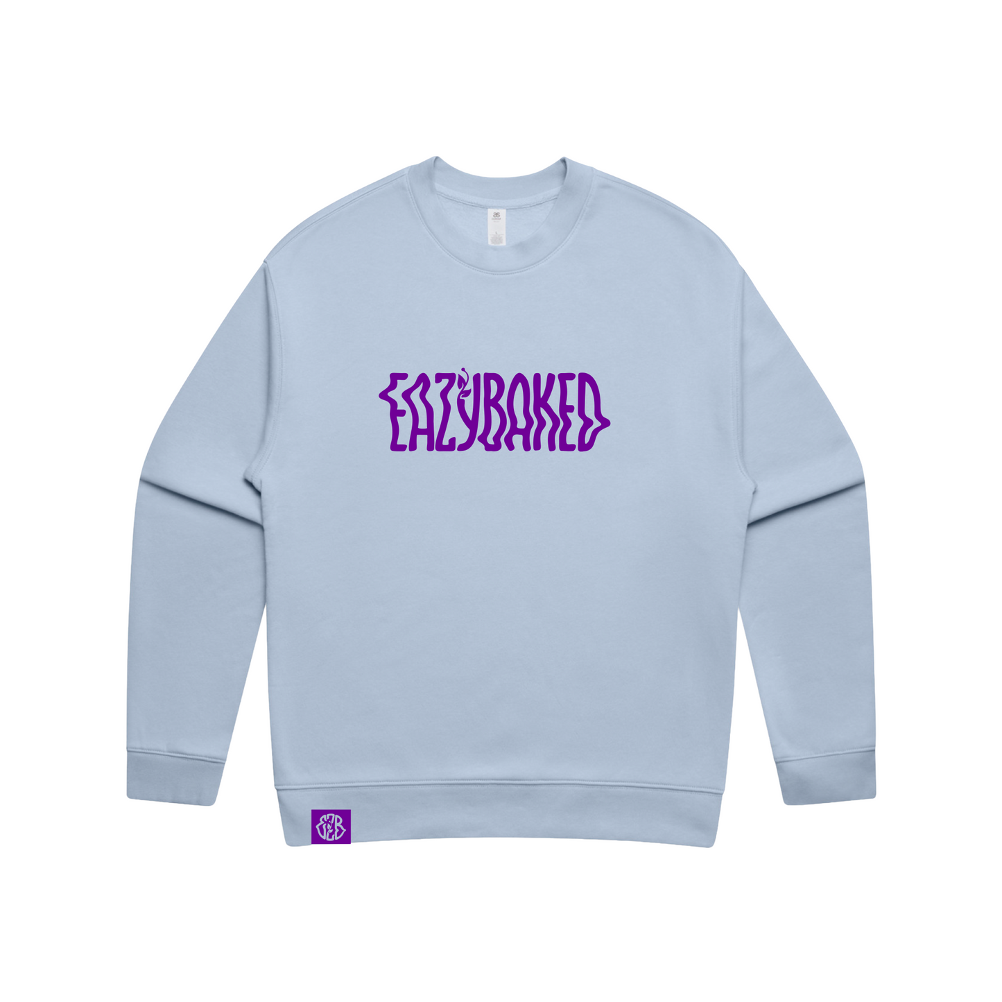 CLASSIC EZB LOGO CREWNECK - POWDER BLUE