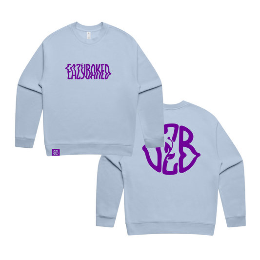 CLASSIC EZB LOGO CREWNECK - POWDER BLUE