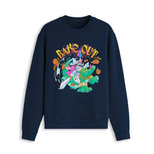 BAKE OUT CREWNECK - NAVY
