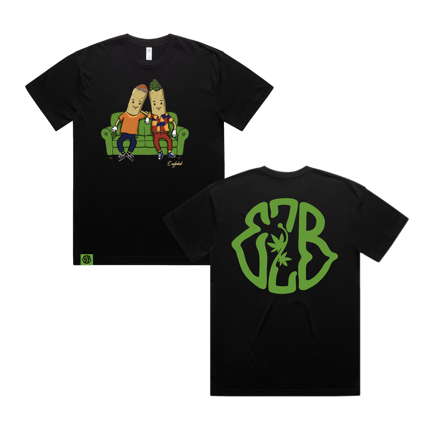 4/20 Exclusive EZB Logo Tee – Black