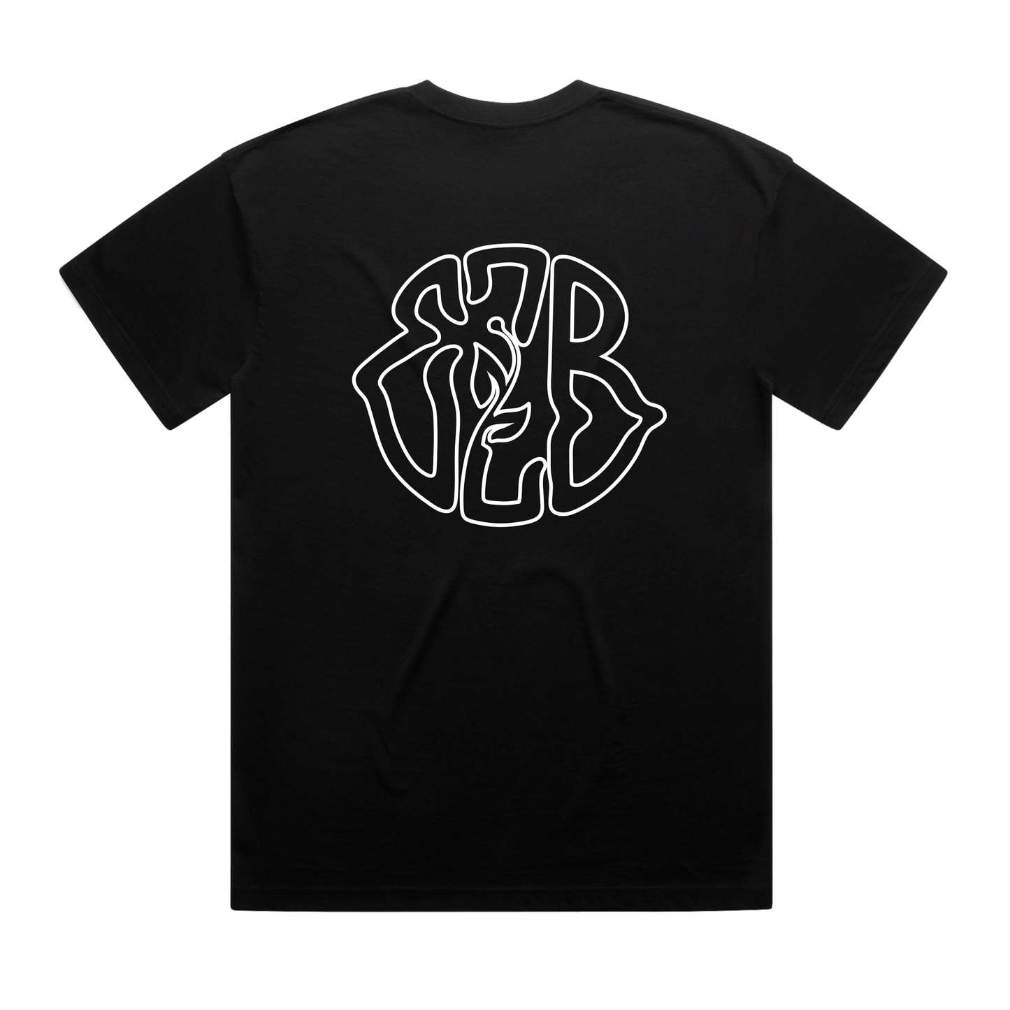 CLASSIC EZB EMBROIDERED LOGO TEE - BLACK