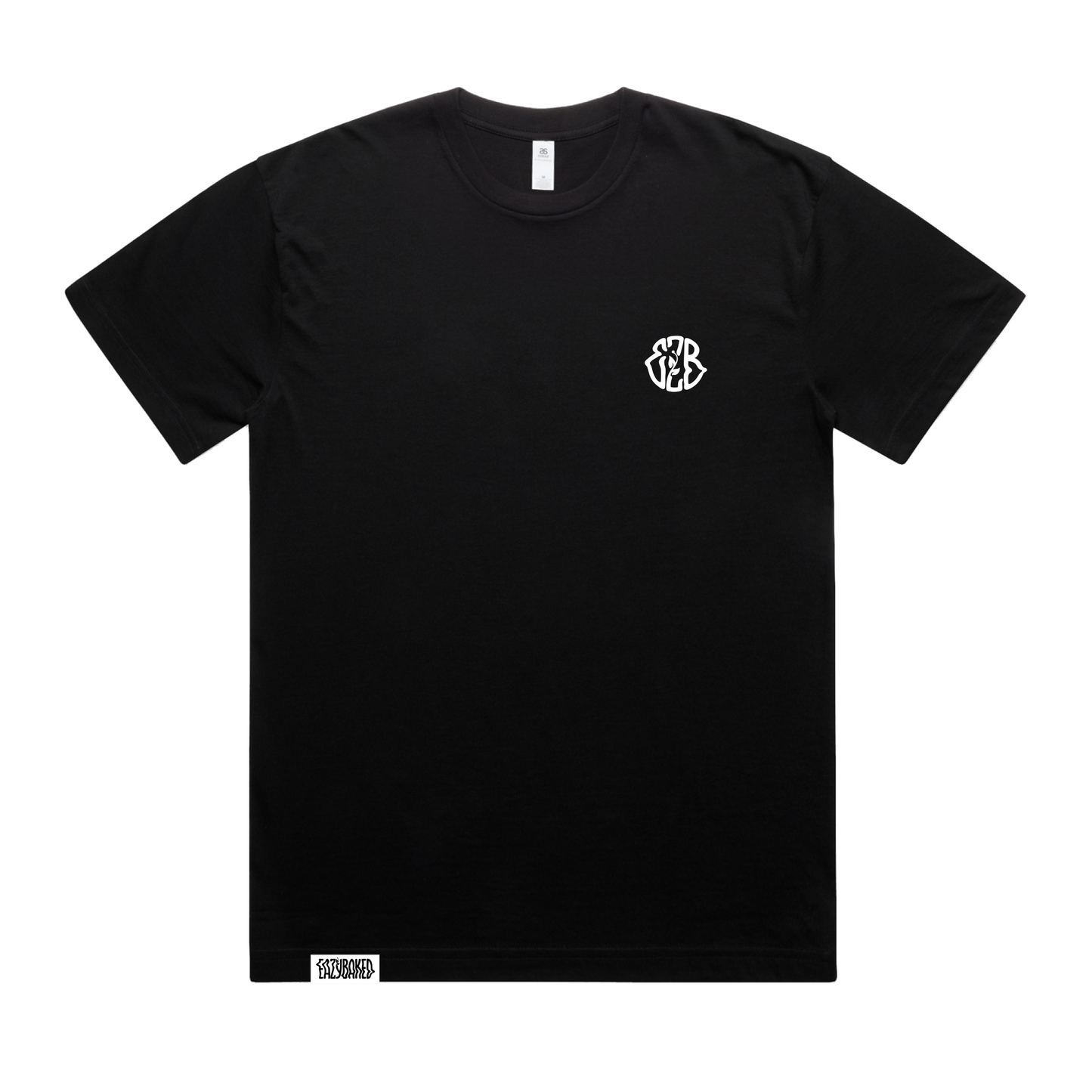 CLASSIC EZB EMBROIDERED LOGO TEE - BLACK