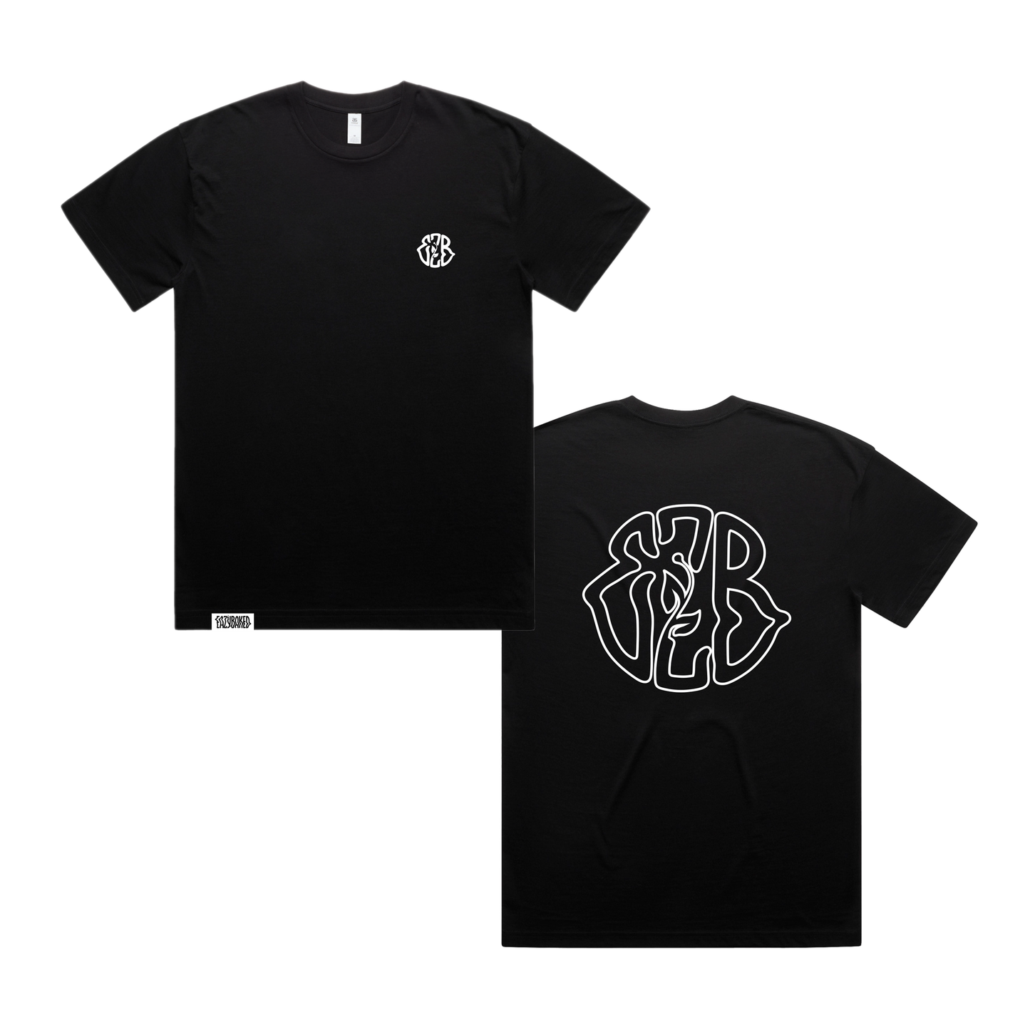 CLASSIC EZB EMBROIDERED LOGO TEE - BLACK