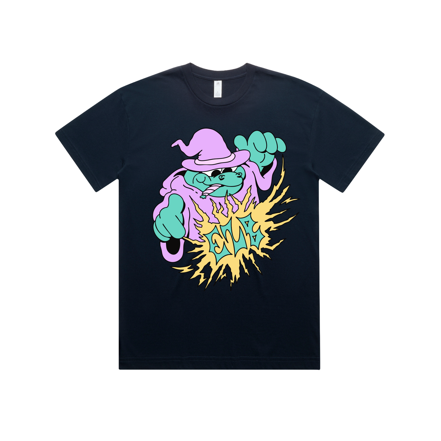 EZB FROG WIZARD TEE - NAVY