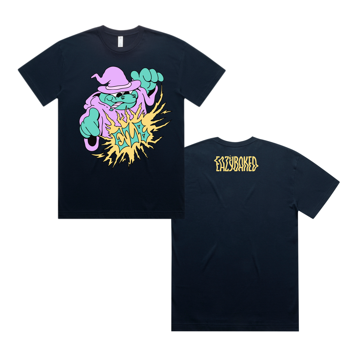 EZB FROG WIZARD TEE - NAVY